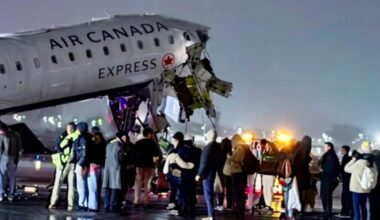 Air Canada Express Plane Collides With Ground Vehicle At New York's LaGuardia Airport, 4 Critical