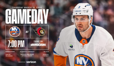 Game Preview: Islanders at Senators