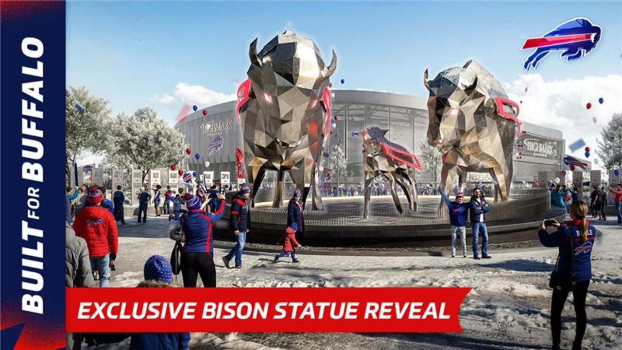 Exclusive Reveal: The Buffalo Bills Bison Statues