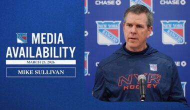 Pregame: Mike Sullivan | New York Rangers