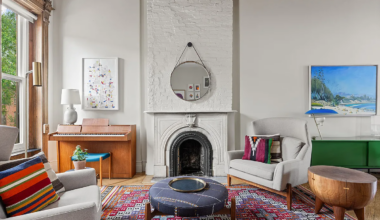 park slope parlor with mantel