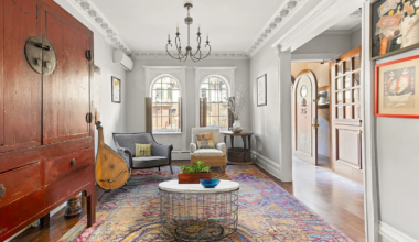front parlor with crown molding