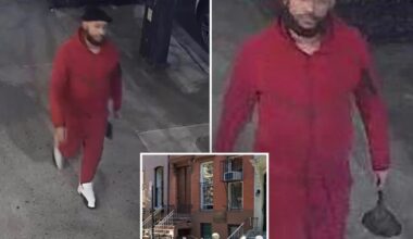 Crimson-clad clown flings shredded Quran at NYC mosque, smears feces on building: cops