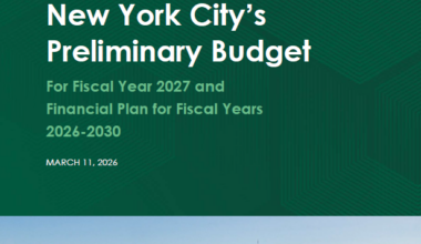 Comments on New York City’s Preliminary Budget for Fiscal Year 2027 and Financial Plan for Fiscal Years 2026-2030