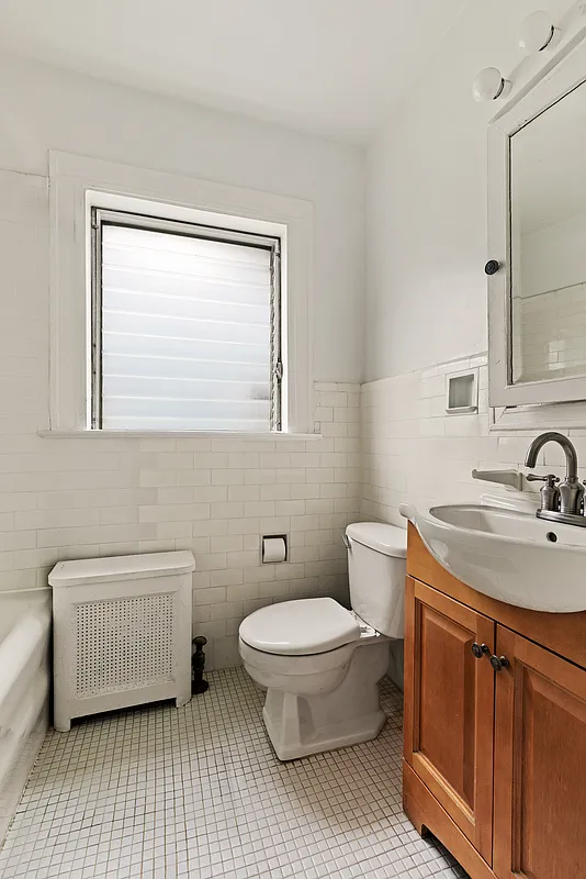 bathroom with white tile