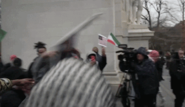 NYC Washington Square Park vigil for Ayatollah Khamenei turns violent