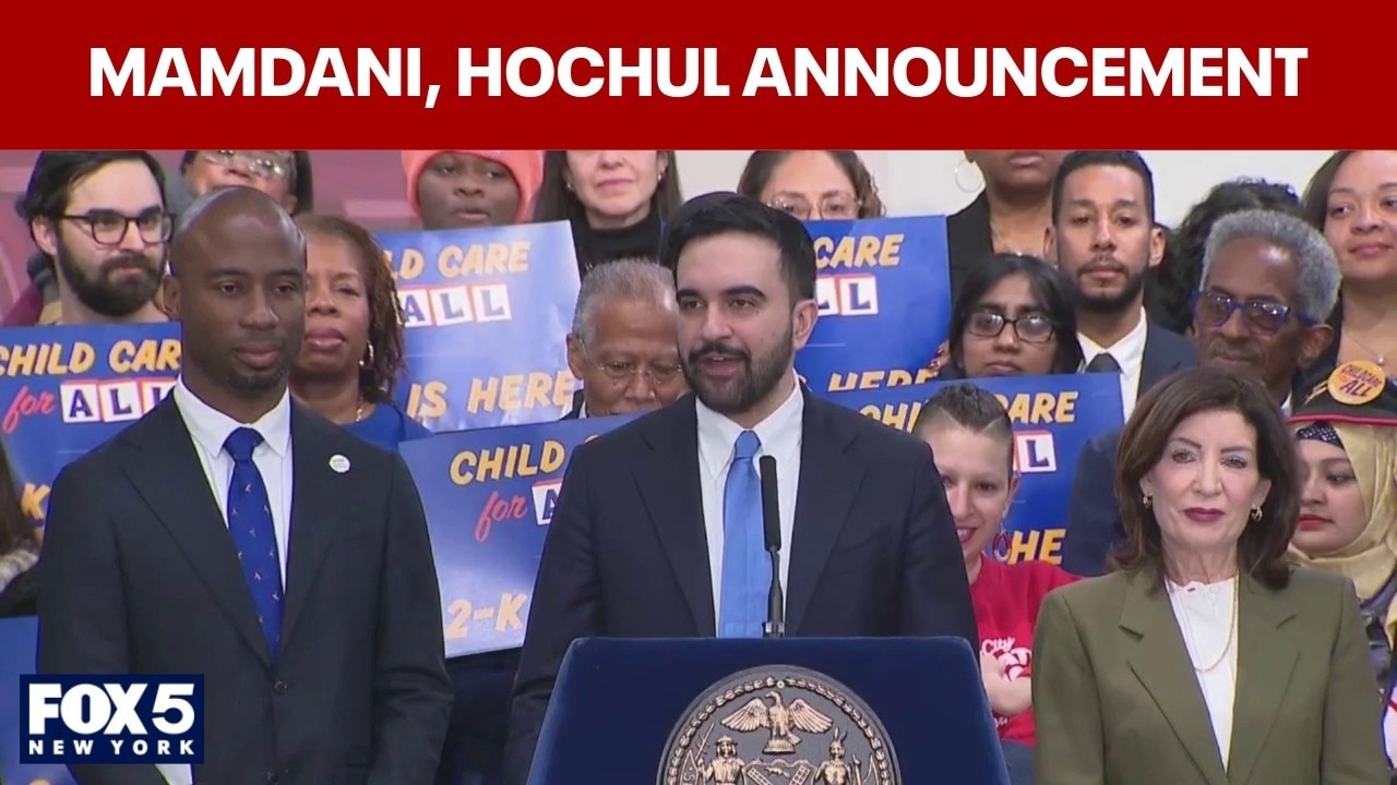 FULL: Mamdani, Hochul childcare announcement