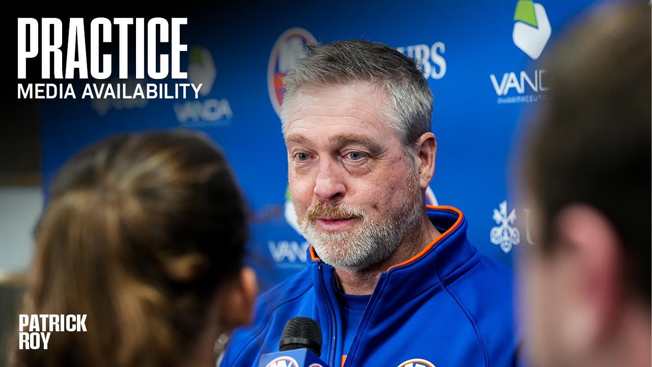Practice 3/16: Patrick Roy | New York Islanders
