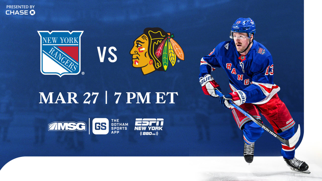 Rangers vs. Blackhawks: Pregame Notes