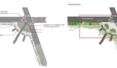 The redesigned entrance of Prospect Park at Ocean and Parkside avenues. Credit: Prospect Park Alliance