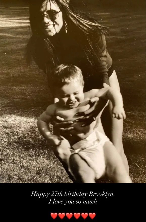 Victoria Beckham shared a heartfelt childhood photo while celebrating Brooklyn Beckham’s 27th birthday.