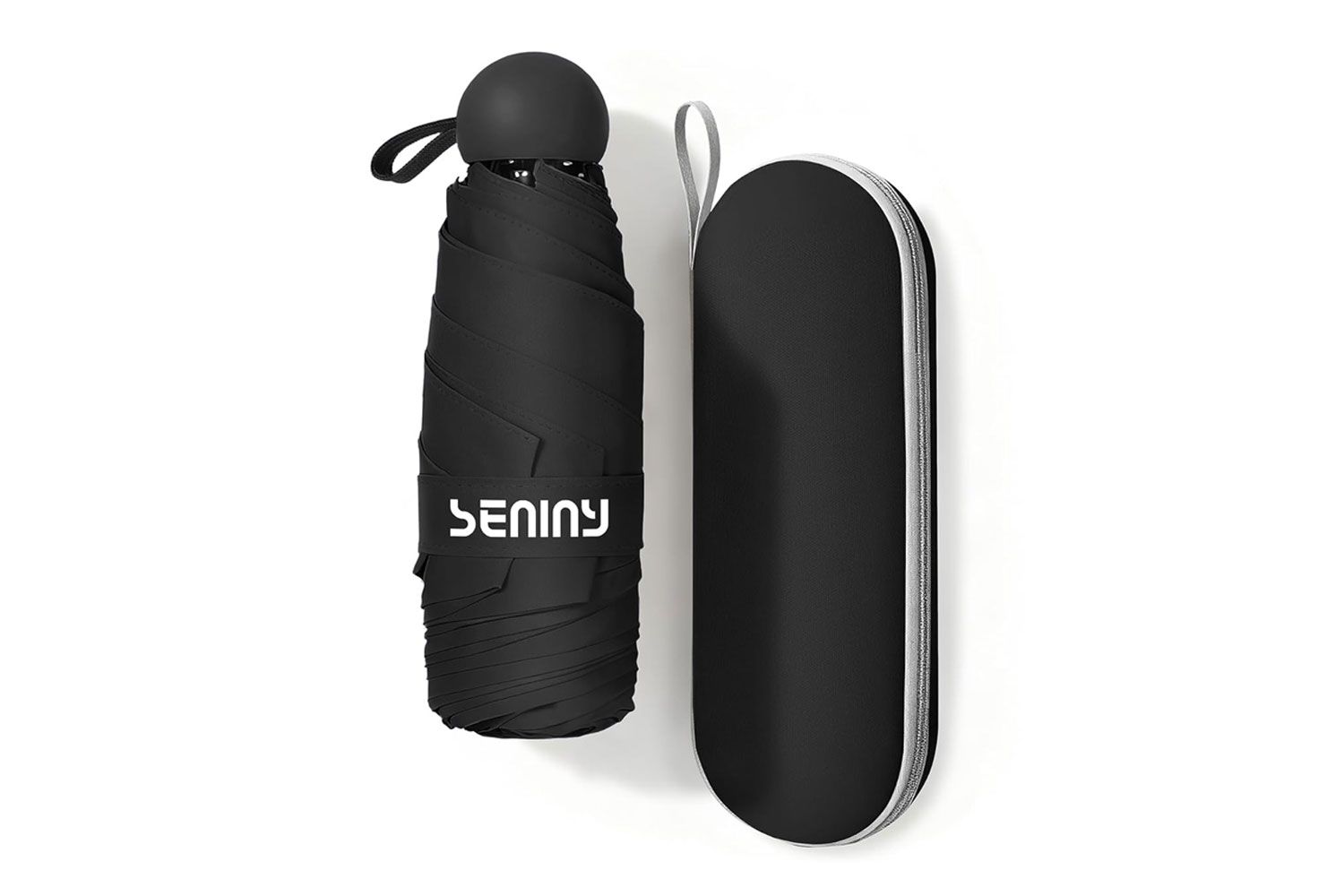 Seniny Mini Portable Travel Umbrella with Case