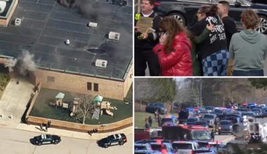 Driver who rammed car into Temple Israel synagogue and preschool is dead following massive police response, shots fired
