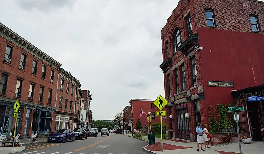 Main Street in Beacon, New York.