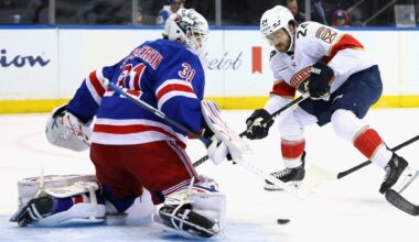 Shesterkin makes 26 saves, Rangers pull away from Panthers in 3rd