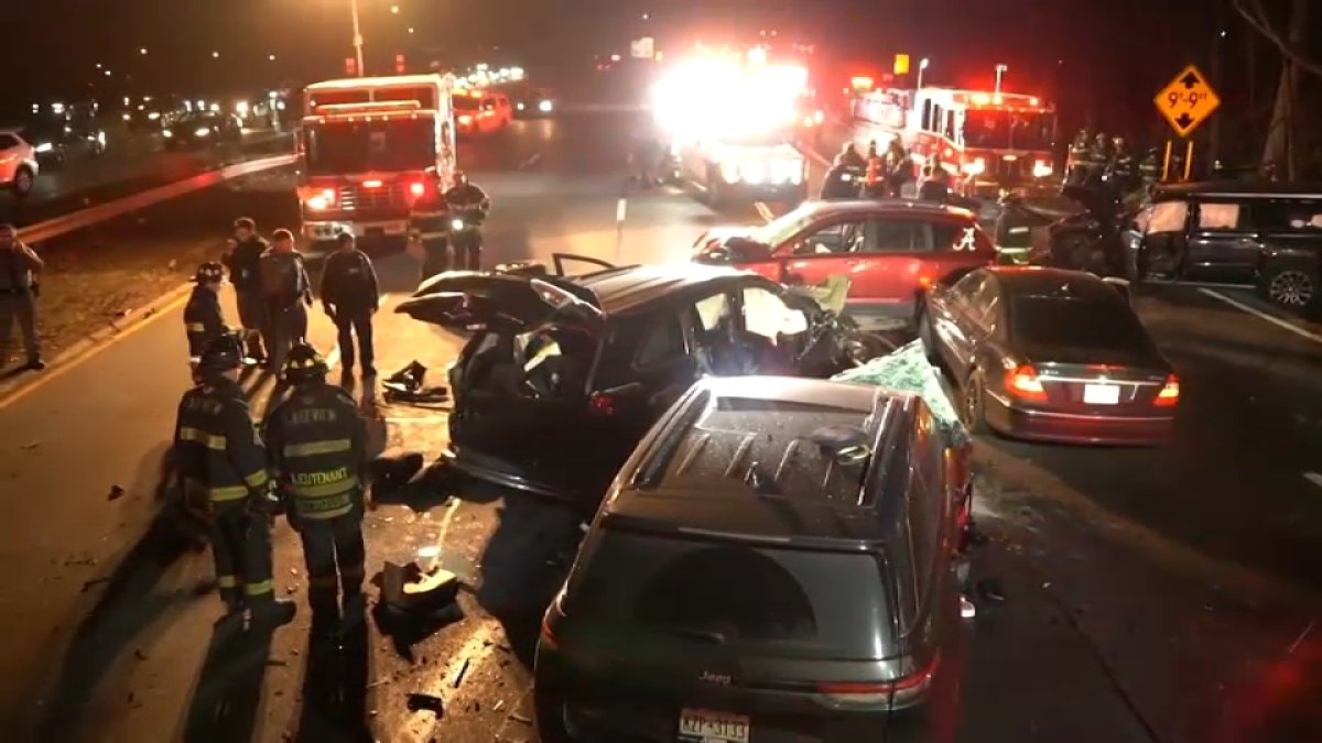 Southern State Parkway wrong-way pileup kills Donald, Liscent Maxwell – NBC New York
