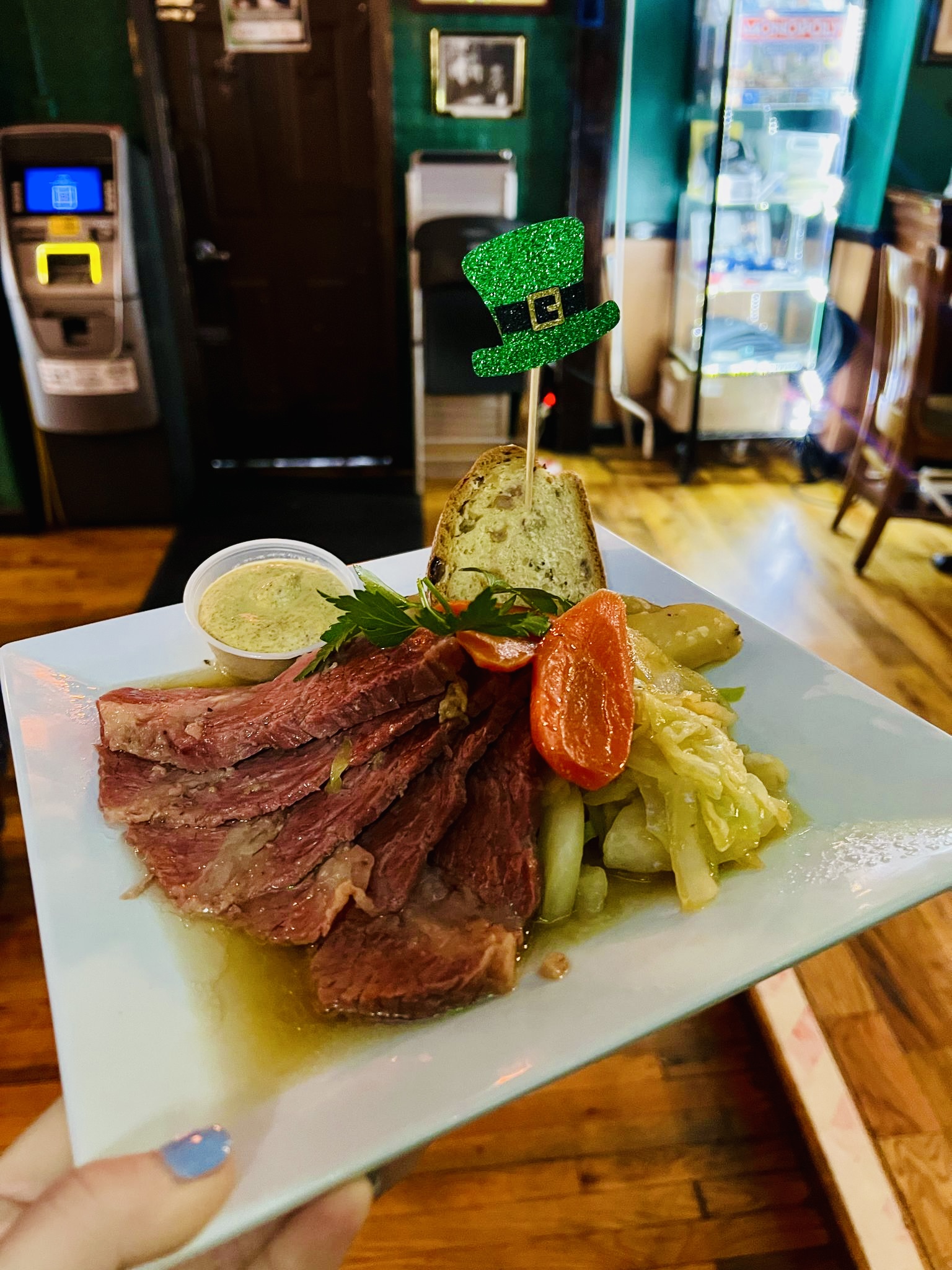 A classic Irish dish of corned beef and cabbage at Neir's Tavern during last year's St. Patrick's Day festivities in Woodhaven in March 2025. 