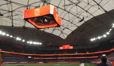 corner of syracuse end zone at jma wireless dome