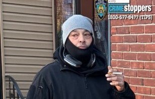 Cops are looking for this suspect for allegedly punching a 65-year-old man in the face as he got onto a bus in Whitestone.