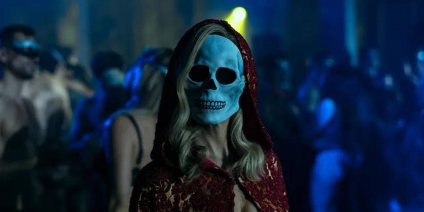 Carla Gugino as the Red Death in Netflix’s 'The Fall of the House of Usher'