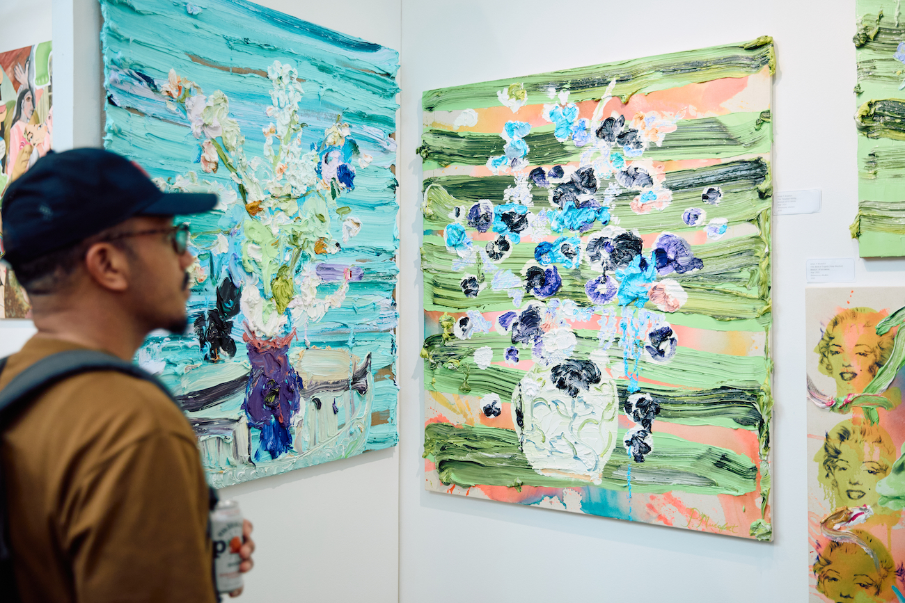 Installation view of the fall edition of the Other Art Fair in Brooklyn, November 2025