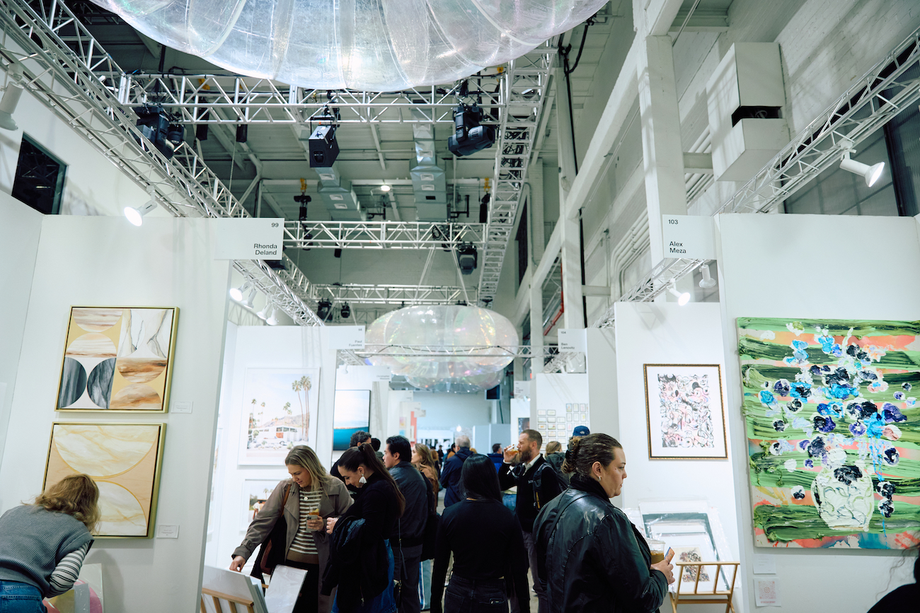 Installation view of the fall edition of the Other Art Fair in Brooklyn, November 2025