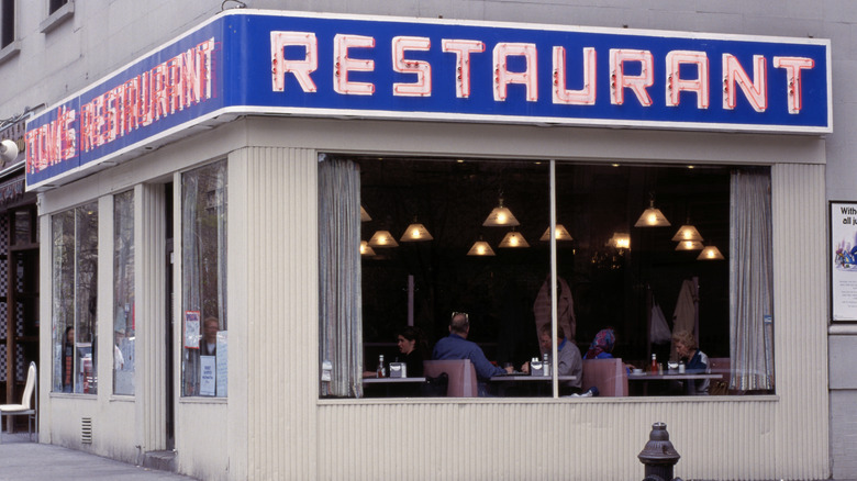 Tom's Restaurant in NYC, the exterior setting of Monk's Cafe on "Seinfeld"