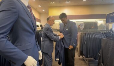 Free suit event prepares students for academic success