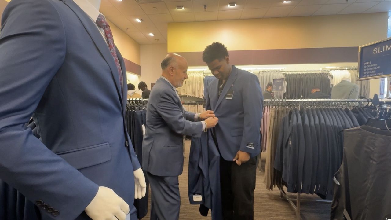 Free suit event prepares students for academic success