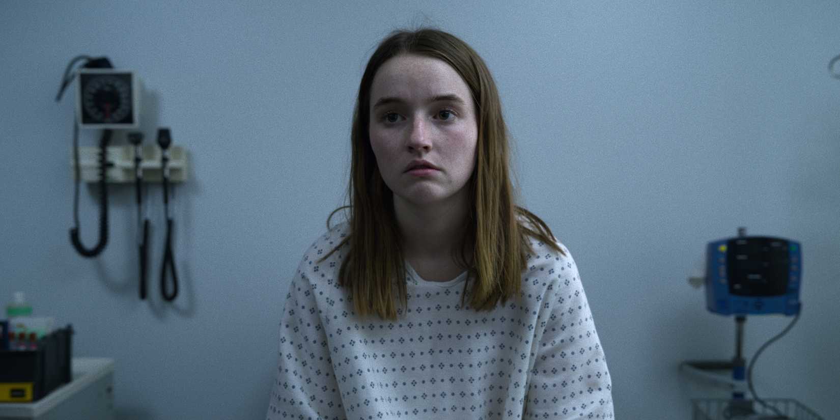 Kaitlyn Dever as Marie Adler during a medical examination in Unbelievable.