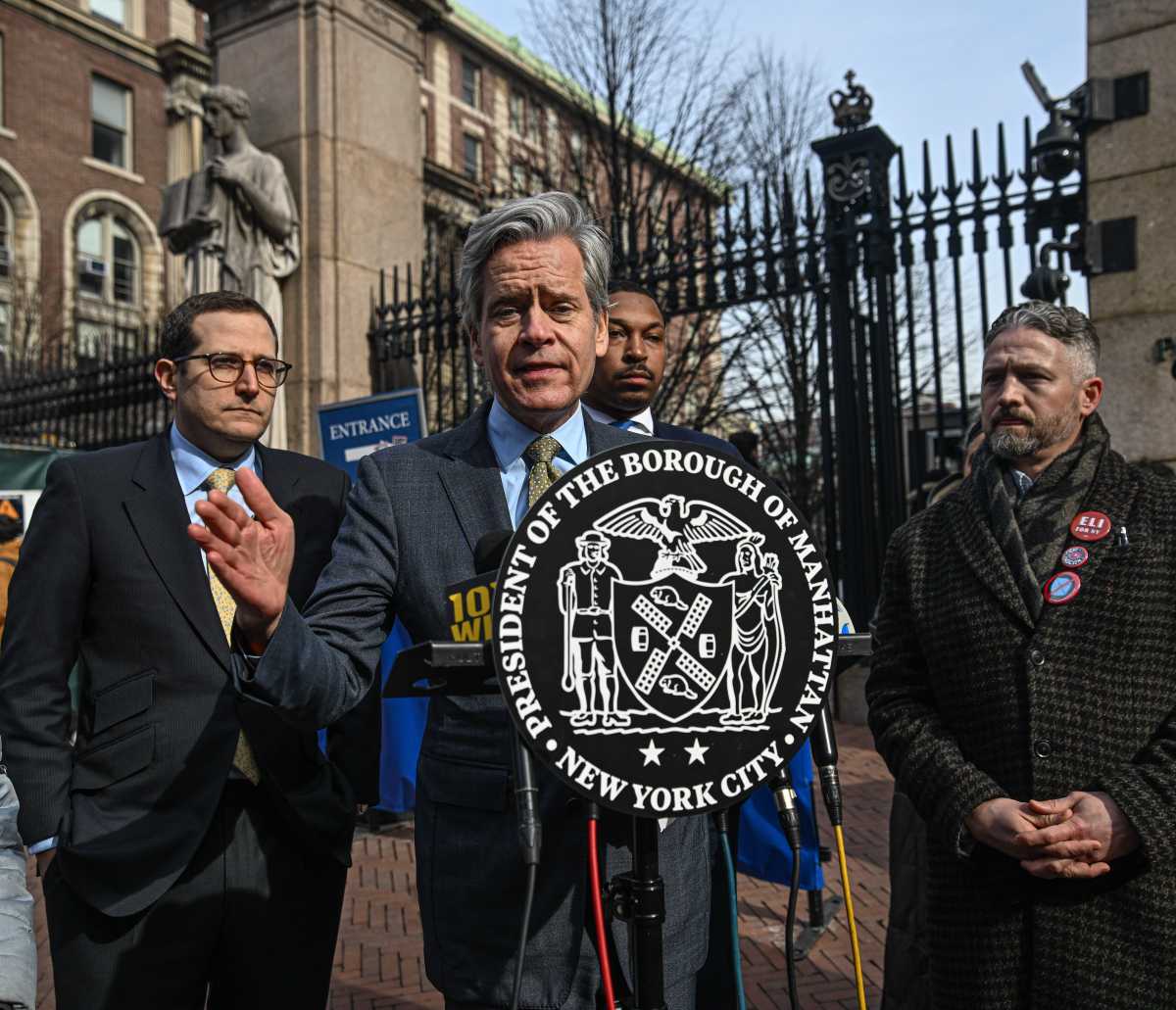 pols at Columbia University demand release of footage of student's arrest by ICE agents