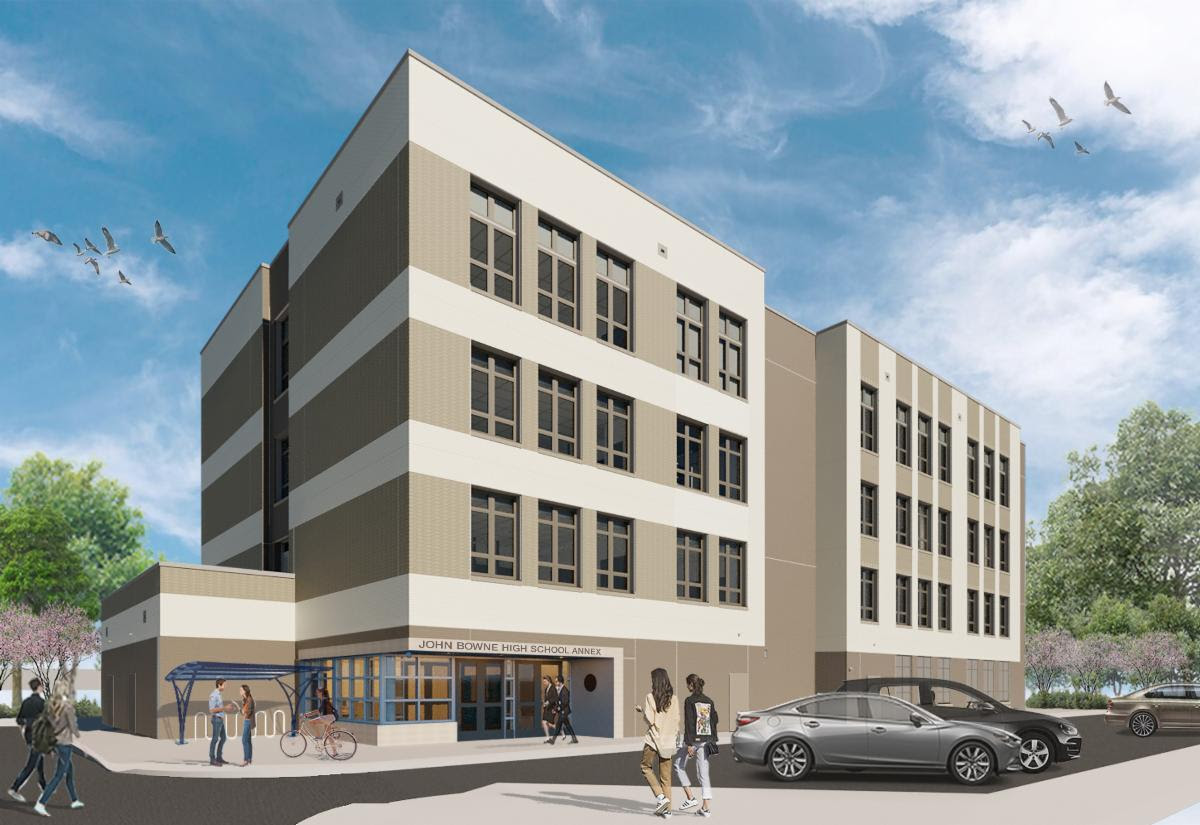 Flushing’s John Bowne HS breaks ground on new annex that will increase capacity and expand programs – QNS