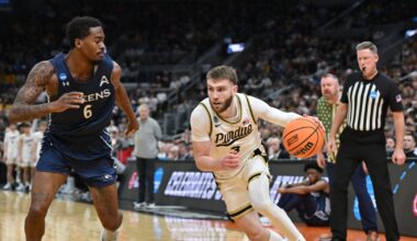 No. 2 seed Purdue tops Queens University 104-71 in the NCAA Tournament
