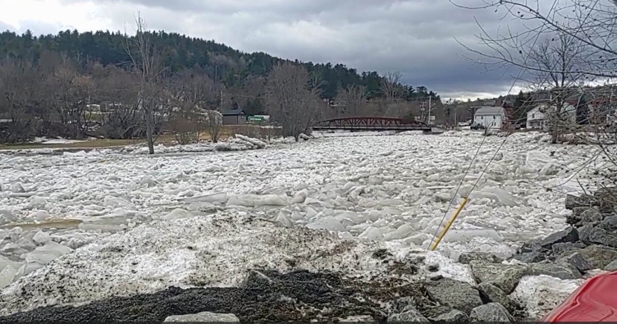 Ice jam causes minor flooding in an Adirondack hamlet