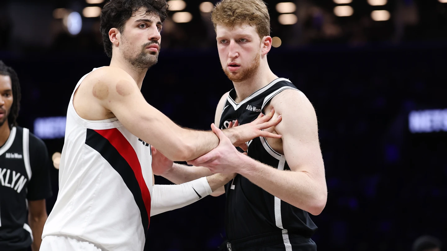Israeli trio makes NBA history in Portland-Brooklyn game - JNS.org