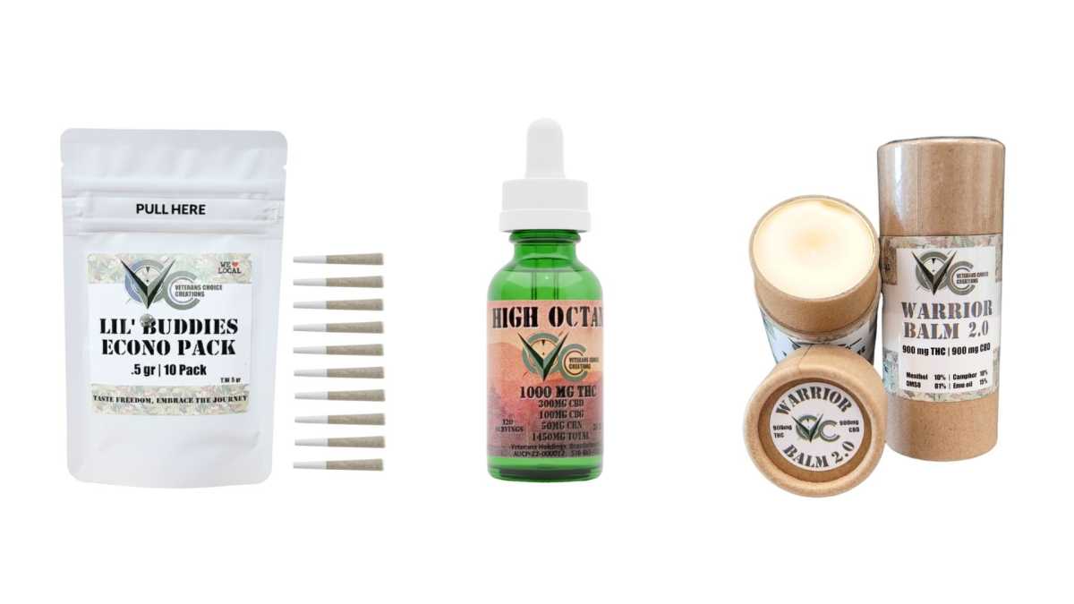 Veterans Choice Creations has a variety of different cannabis products.
