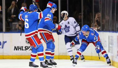 Chmelar scores 1st NHL goal, Rangers pull away from Maple Leafs with 4 in 3rd