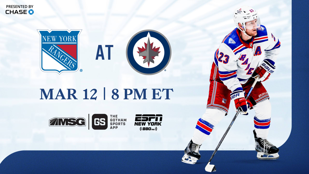 Rangers at Jets: Pregame Notes