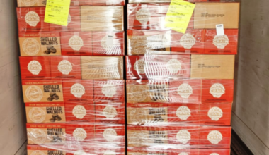 The large shipment of shelled nuts was stolen from two 52-foot trailers in Hunts Point on March 2