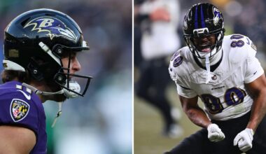 Baltimore Ravens' Isaiah Likely and Jordan Stout follow John Harbaugh to New York Giants
