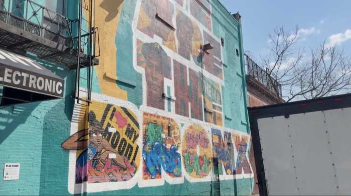 We Are the Bronx Mural on East 148th Street near Roberto Clemente Plaza.