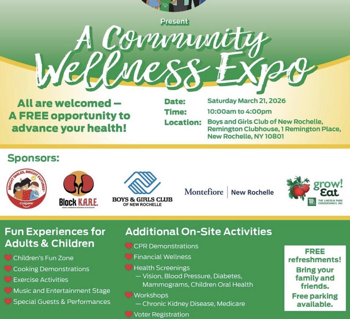 Boys & Girls Club of New Rochelle Hosts Free Community Wellness Expo on March 21