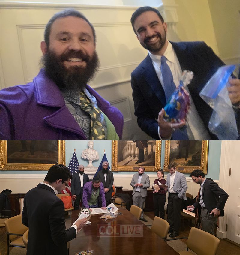 Purim at New York City Hall