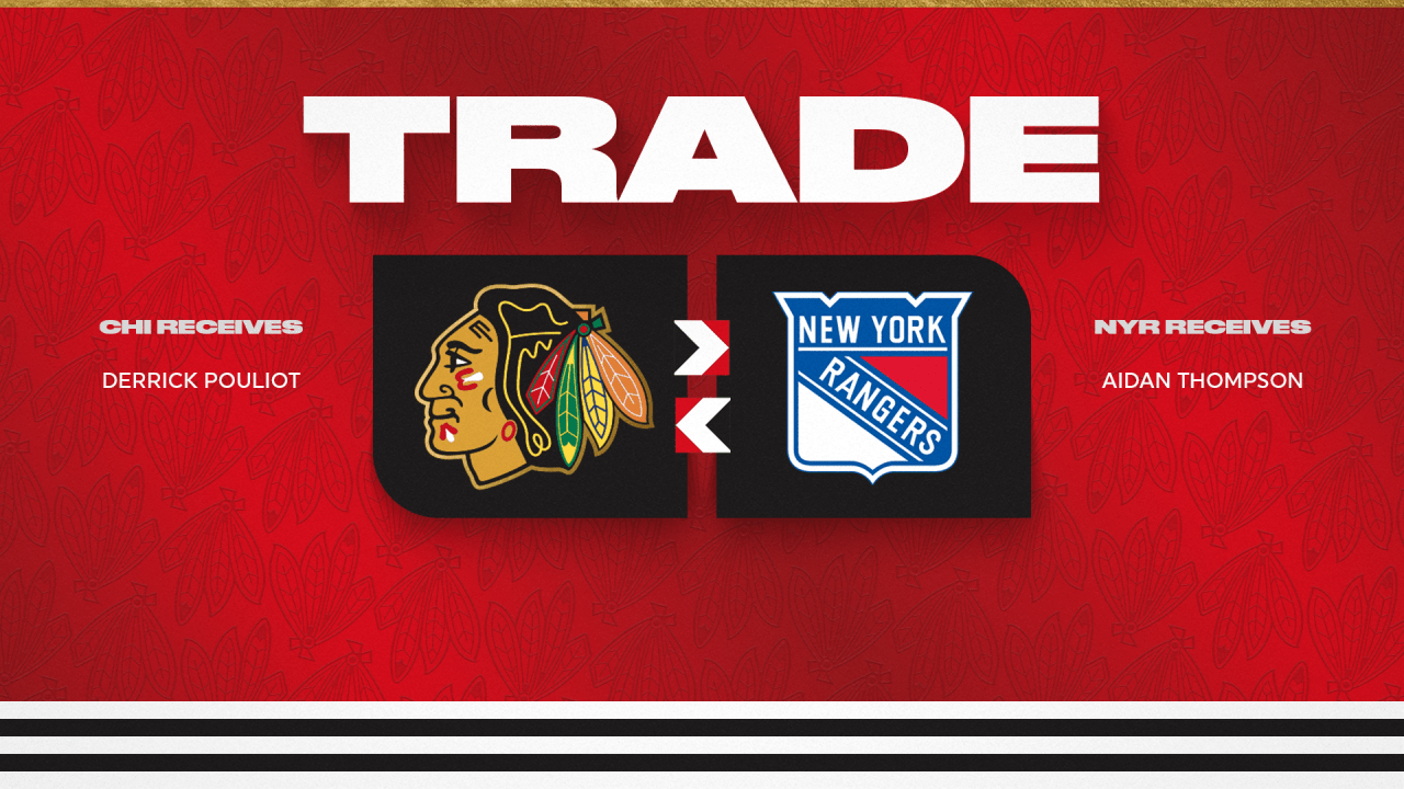 RELEASE: Blackhawks Acquire Derrick Pouliot from New York Rangers