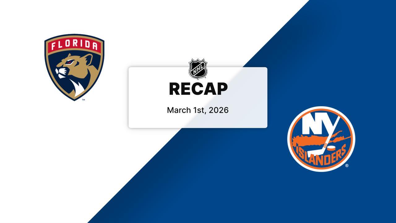 Islanders 5, Panthers 4 | Highlights