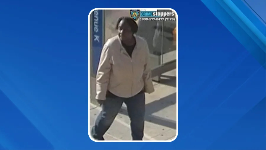 Police are searching for the culprit of an unprovoked attack at a bus stop in Brooklyn (Credit: NYPD)