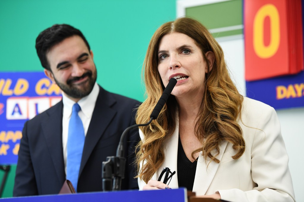 NYC Mayor Zohran Mamdani is joined by speaker Julie Menin to annonunce the opening of a new school on the eastside of Manhattan as he continues to push for free child care for all. 403 E 65th st., NYC. 