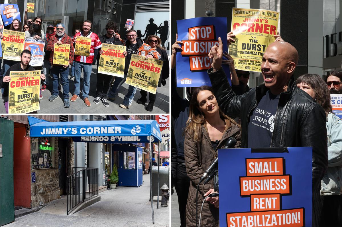 Protesters rally to stop Jimmy's Corner eviction from Times Square