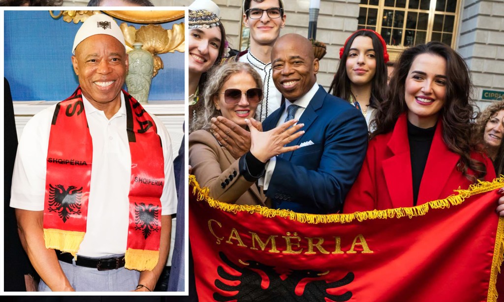 Former Mayor Eric Adams receives Albanian citizenship
