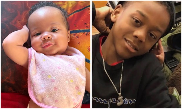 Baby Kaori Patterson-Moore, left, and Jaden Pierre, 15, are recent victims of gun violence in the city.